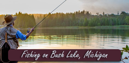 Fishing on Bush Lake, Michigan Fishing on Bush Lake, Michigan