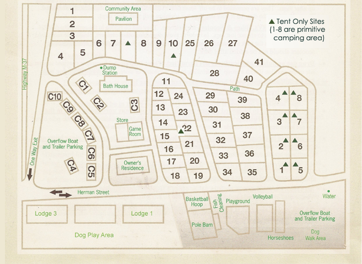 Campground Sitemap Campground Sitemap